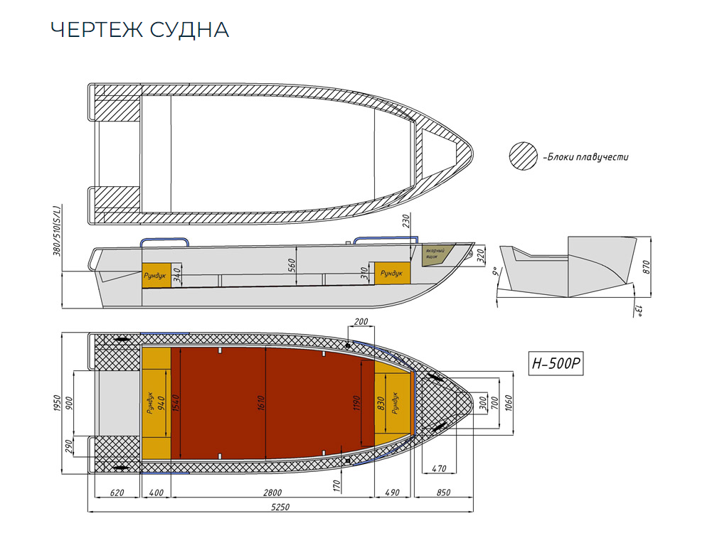 Алюминиевая лодка Неман-500 P в Грозном