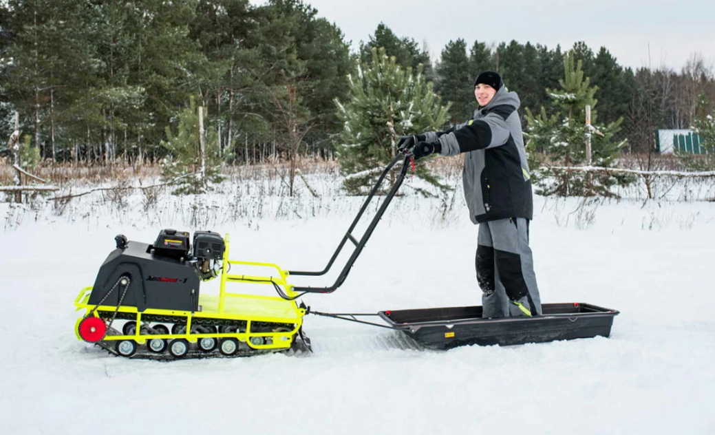 Мотобуксировщик Бурлак ХОЗЯИН-1 (капот ткань) в Грозном