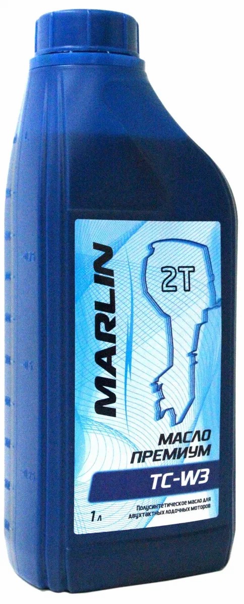 МАСЛО ПОЛУСИНТЕТИЧЕСКОЕ MARLIN ПРЕМИУМ 2Т, TC-W3, 1 ЛИТР в Грозном