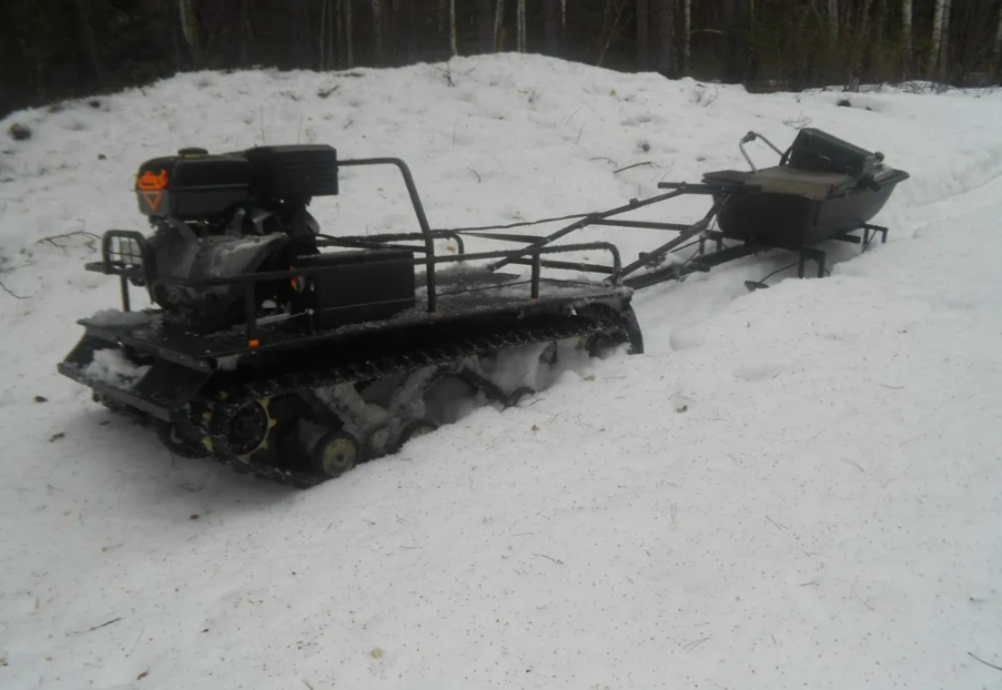 Мотобуксировщик AhtaR L 9 в Грозном