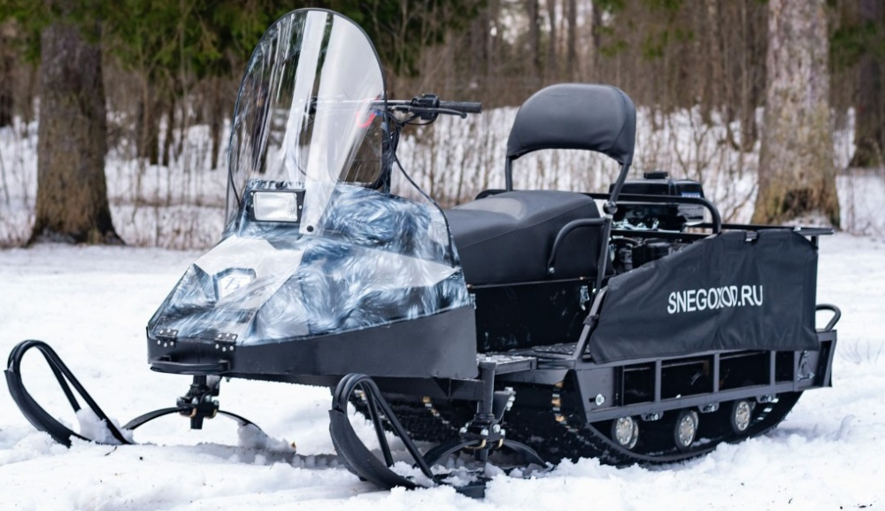 Миниснегоход Бурлак Егерь Экспедитор 15 л.с. , реверс, тормоз, капот белый в Грозном