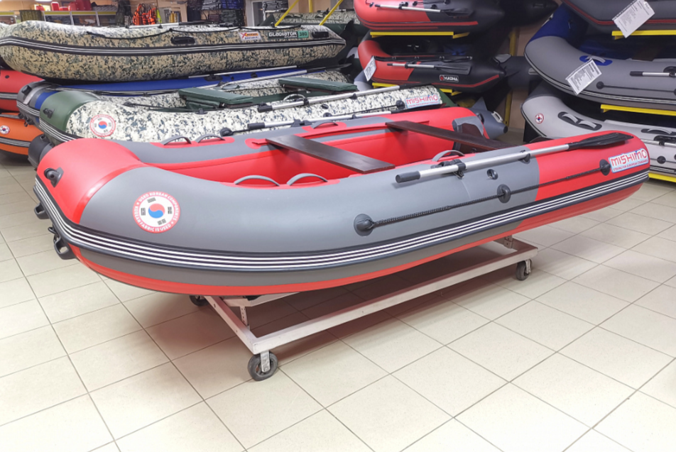 КОМПЛЕКТ Лодка MISHIMO PRO 350 + ЛОДОЧНЫЙ МОТОР MARLIN MP 9.9 (20) AMHS PRO в Грозном