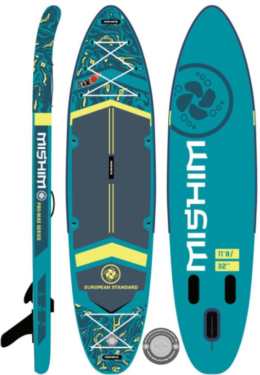 SUP (САП) Доска MISHIMO PRO-MAX Light Teal 11’ (335см) в Грозном