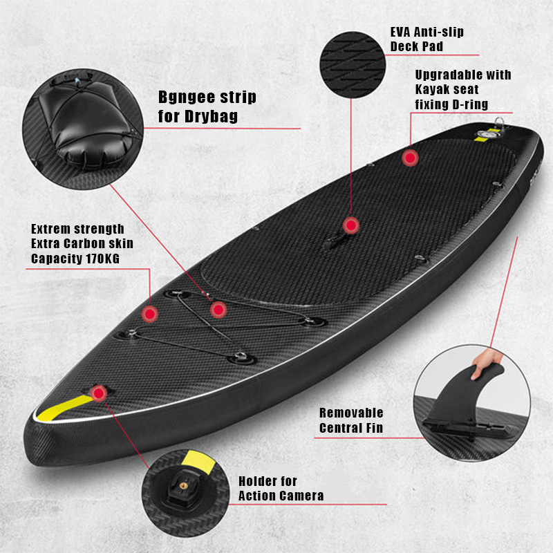 SUP (САП) ДОСКА MISHIMO CARBON DARKSIDE 10.6’ (325СМ) в Грозном