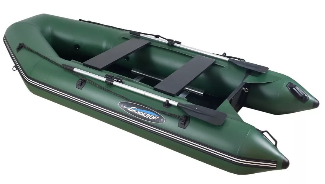 МОТОРНО-ГРЕБНАЯ ЛОДКА ПВХ GLADIATOR А 340 ТК С ФАНЕРНЫМ ПОЛОМ в Грозном