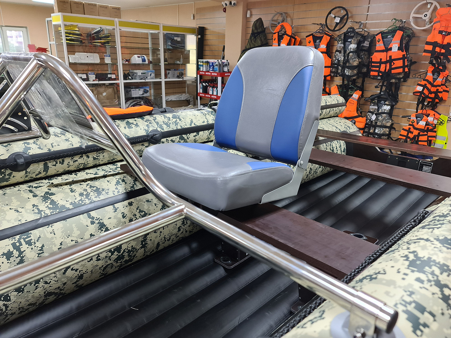 КРЕСЛО МЯГКОЕ РАСКЛАДНОЕ С ПОВОРОТНЫМ МЕХАНИЗМОМ ДЛЯ ЛОДОК в Грозном