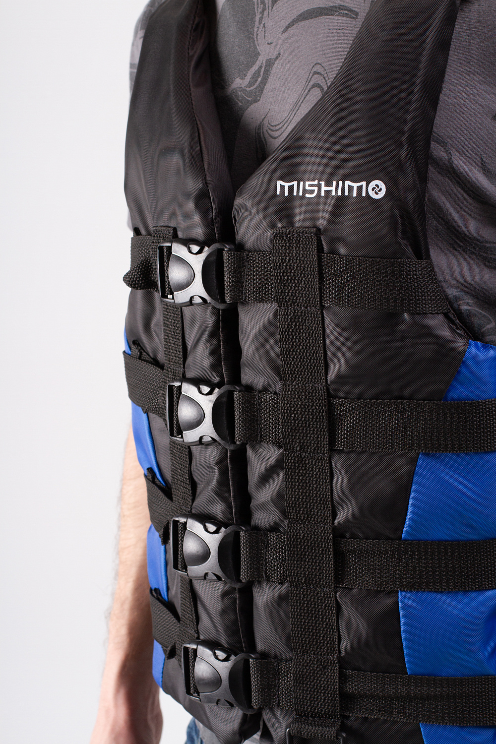 Жилет спасательный MISHIMO PRO Премиум качества Черно-синий в Грозном