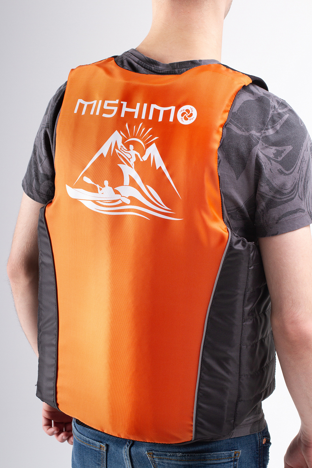 Жилет спасательный MISHIMO PRO Премиум качества Черно-оранжевый в Грозном