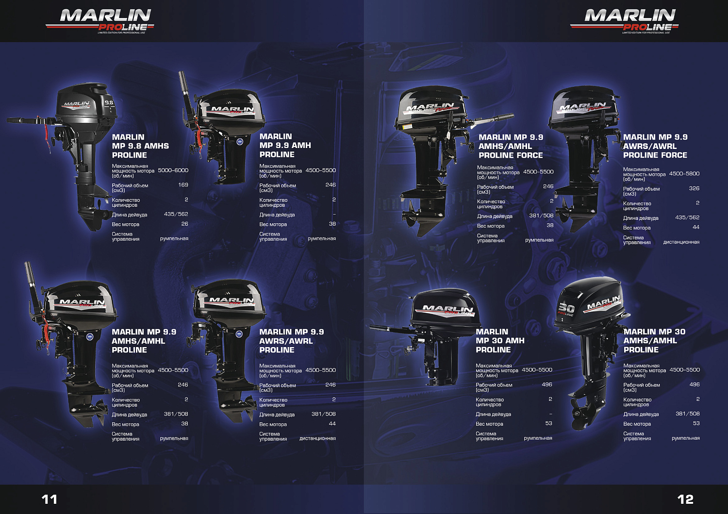 Лодочный мотор MARLIN PROLINE MP 9.9 (20) AWRL FORCE в Грозном